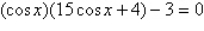 Use a graphing utility to approximate the solutions (to three decimal places) of the given equation in the interval .