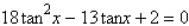 Use the Quadratic Formula to solve the given equation on the interval ; then use a graphing utility to approximate the angle x. Round answers to three decimal places.