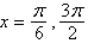 <strong>Use inverse functions where needed to find all solutions (if they exist) of the given equation on the interval . </strong> A) B) C) D) solution does not exist E)