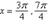 <strong>Use inverse functions where needed to find all solutions (if they exist) of the given equation on the interval . </strong> A) B) C) D) solution does not exist E)