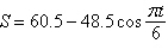 The monthly sales S (in hundreds of units) of baseball equipment for an Internet sporting goods site are approximated by where t is the time (in months), with corresponding to January. Determine the months when sales exceed units at any time during the month.