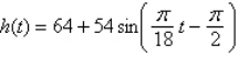 <strong>A Ferris wheel is built such that the height h (in feet) above the ground of a seat on the wheel at time t (in seconds) can be modeled by . The wheel makes one revolution every 36 seconds and the ride begins when . During the first 36 seconds of the ride, when will a person, who starts at the bottom of the Ferris wheel, be feet above the ground?</strong> A) 10 seconds and 22 seconds B) 10 seconds and 17 seconds C) 9 seconds and 27 seconds D) 9 seconds and 22 seconds E) 9 seconds and 17 seconds