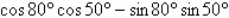<strong>Write the given expression as the cosine of an angle. </strong> A) B) C) D) E)
