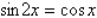 Find the exact solutions of the given equation in the interval .