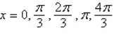 <strong>Find the exact solutions of the given equation in the interval . </strong> A) B) C) D) E)