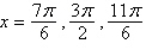<strong>Find the exact solutions of the given equation in the interval . </strong> A) B) C) D) E)