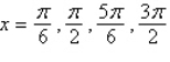 <strong>Find the exact solutions of the given equation in the interval . </strong> A) B) C) D) E)