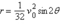 <strong>The range of a projectile fired at an angle q with the horizontal and with an initial velocity of feet per second is where r is measured in feet. A golfer strikes a golf ball at 120 feet per second. Ignoring the effects of air resistance, at what angle must the golfer hit the ball so that it travels 140 feet? (Round answer to nearest angle.)</strong> A) 18 \degree B) 14 \degree C) 20 \degree D) 5 \degree E) 9 \degree