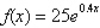 <strong>What is the value of the function at ? Round to 3 decimal places.</strong> A) 37.296 B) 26.492 C) 7.597 D) 42.051 E) 82.783