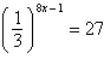 <strong>Use the One-to-One Property to solve the following equation for x. </strong> A) B) C) D) E)