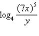 <strong>Condense the expression to the logarithm of a single term.</strong> A) B) C) D) E)