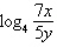 <strong>Condense the expression to the logarithm of a single term.</strong> A) B) C) D) E)