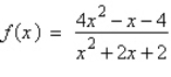 Determine the equations of any horizontal and vertical asymptotes of .