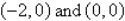 <strong>Solve for any x-intercepts for the graph of .</strong> A) B) C) D) E)
