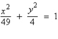 Find the center and vertices of the ellipse.  