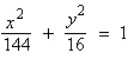 <strong>Find the standard form of the equation of the ellipse with the following characteristics. foci: major axis of length: 12</strong> A) B) C) D) E)