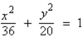 <strong>Find the standard form of the equation of the ellipse with the following characteristics. foci: major axis of length: 12</strong> A) B) C) D) E)