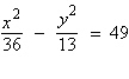 <strong>Find the standard form of the equation of the hyperbola with the given characteristics. vertices: foci: </strong> A) B) C) D) E)