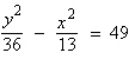 <strong>Find the standard form of the equation of the hyperbola with the given characteristics. vertices: foci: </strong> A) B) C) D) E)