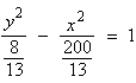 <strong>Find the standard form of the equation of the hyperbola with the given characteristics. foci: asymptotes: </strong> A) B) C) D) E)