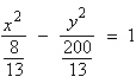 <strong>Find the standard form of the equation of the hyperbola with the given characteristics. foci: asymptotes: </strong> A) B) C) D) E)