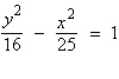 <strong>Find the standard form of the equation of the hyperbola with the given characteristics. foci: asymptotes: </strong> A) B) C) D) E)