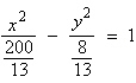 <strong>Find the standard form of the equation of the hyperbola with the given characteristics. foci: asymptotes: </strong> A) B) C) D) E)