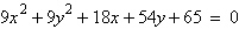 Write the equation of the circle in standard form.  