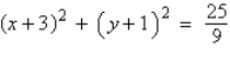 <strong>Write the equation of the circle in standard form. </strong> A) B) C) D) E)