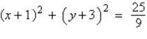 <strong>Write the equation of the circle in standard form. </strong> A) B) C) D) E)