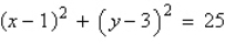 <strong>Write the equation of the circle in standard form. </strong> A) B) C) D) E)