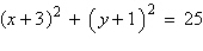 <strong>Write the equation of the circle in standard form. </strong> A) B) C) D) E)