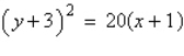 <strong>Give the standard form of the equation of the parabola with the given characteristics. vertex: (-1, -3) directrix: </strong> A) B) C) D) E)