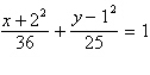 <strong>Find the standard form of the equation of the ellipse with the given characteristics. </strong> A) B) C) D) E)