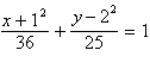 <strong>Find the standard form of the equation of the ellipse with the given characteristics. </strong> A) B) C) D) E)