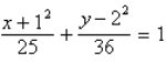 <strong>Find the standard form of the equation of the ellipse with the given characteristics. </strong> A) B) C) D) E)