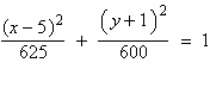 <strong>Find the standard form of the equation of the ellipse with the given characteristics. center: foci: </strong> A) B) C) D) E)