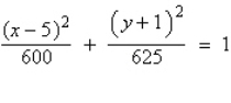 <strong>Find the standard form of the equation of the ellipse with the given characteristics. center: foci: </strong> A) B) C) D) E)