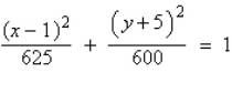 <strong>Find the standard form of the equation of the ellipse with the given characteristics. center: foci: </strong> A) B) C) D) E)