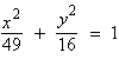 <strong>Find the standard form of the equation of the ellipse with vertices and eccentricity .</strong> A) B) C) D) E)