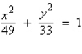 <strong>Find the standard form of the equation of the ellipse with vertices and eccentricity .</strong> A) B) C) D) E)