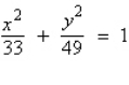 <strong>Find the standard form of the equation of the ellipse with vertices and eccentricity .</strong> A) B) C) D) E)