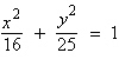 <strong>Find the standard form of the equation of the ellipse with vertices and eccentricity .</strong> A) B) C) D) E)