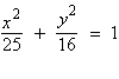 <strong>Find the standard form of the equation of the ellipse with vertices and eccentricity .</strong> A) B) C) D) E)
