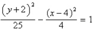 <strong>Find the standard form of the equation of the hyperbola with the given characteristics.</strong> A) B) C) D) E)
