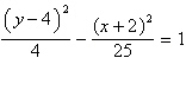 <strong>Find the standard form of the equation of the hyperbola with the given characteristics.</strong> A) B) C) D) E)