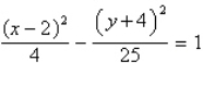 <strong>Find the standard form of the equation of the hyperbola with the given characteristics.</strong> A) B) C) D) E)