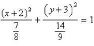 <strong>Identify the conic by writing the equation in standard form. </strong> A) ; ellipse B) ; ellipse C) ; ellipse D) ; circle E) ; ellipse
