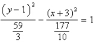 <strong>Identify the conic by writing the equation in standard form. </strong> A) ; hyperbola B) ; hyperbola C) ; ellipse D) ; hyperbola E) ; ellipse