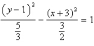 <strong>Identify the conic by writing the equation in standard form. </strong> A) ; hyperbola B) ; hyperbola C) ; ellipse D) ; hyperbola E) ; ellipse